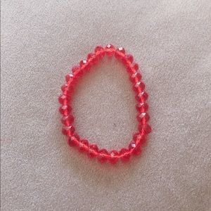 Red Beads Elastic Bracelet